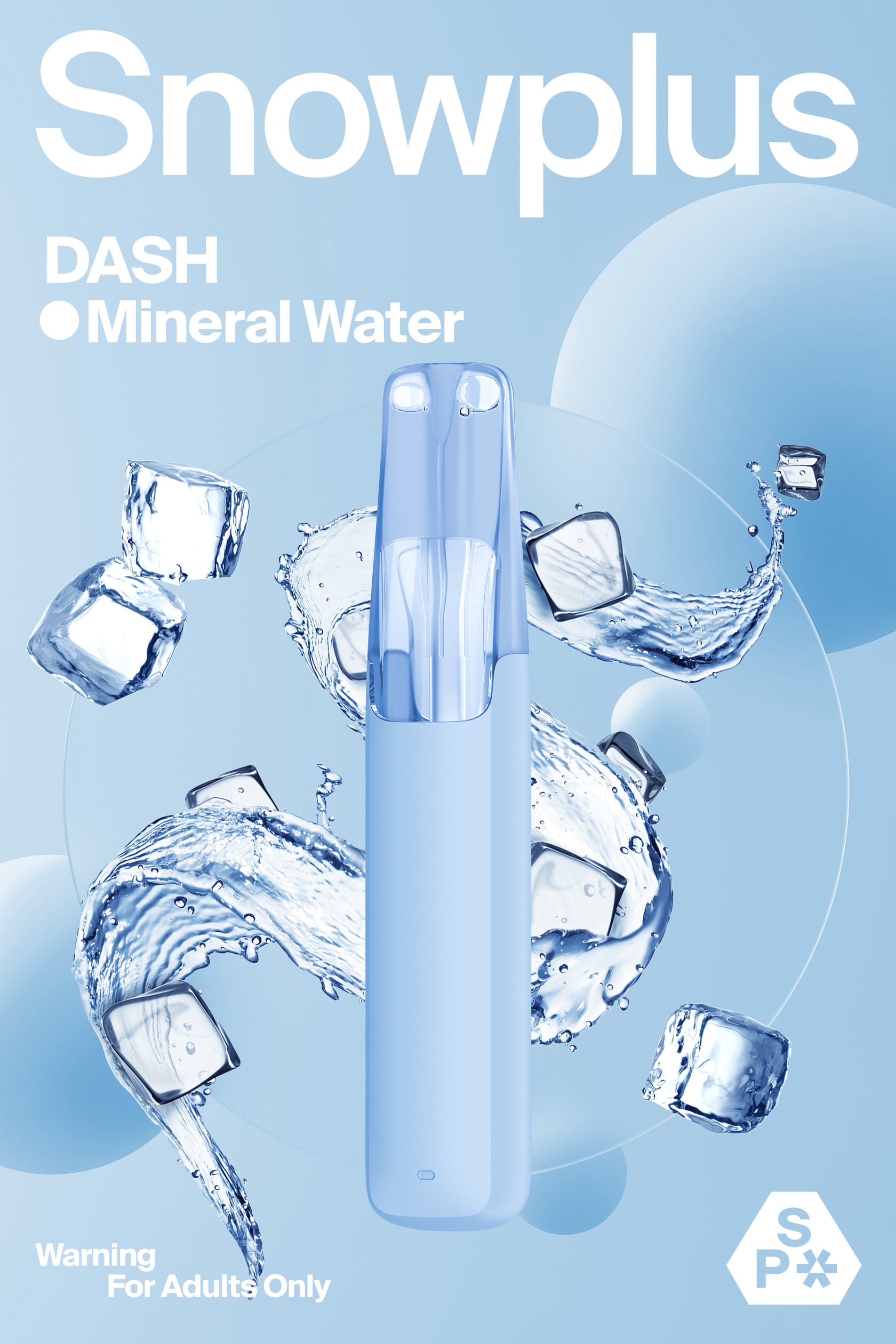【極致純淨】Snowplus DASH 鴨嘴獸:4000口冰礦泉,指尖上的「碎冰塊」,挑戰味蕾的零負擔冰爽!