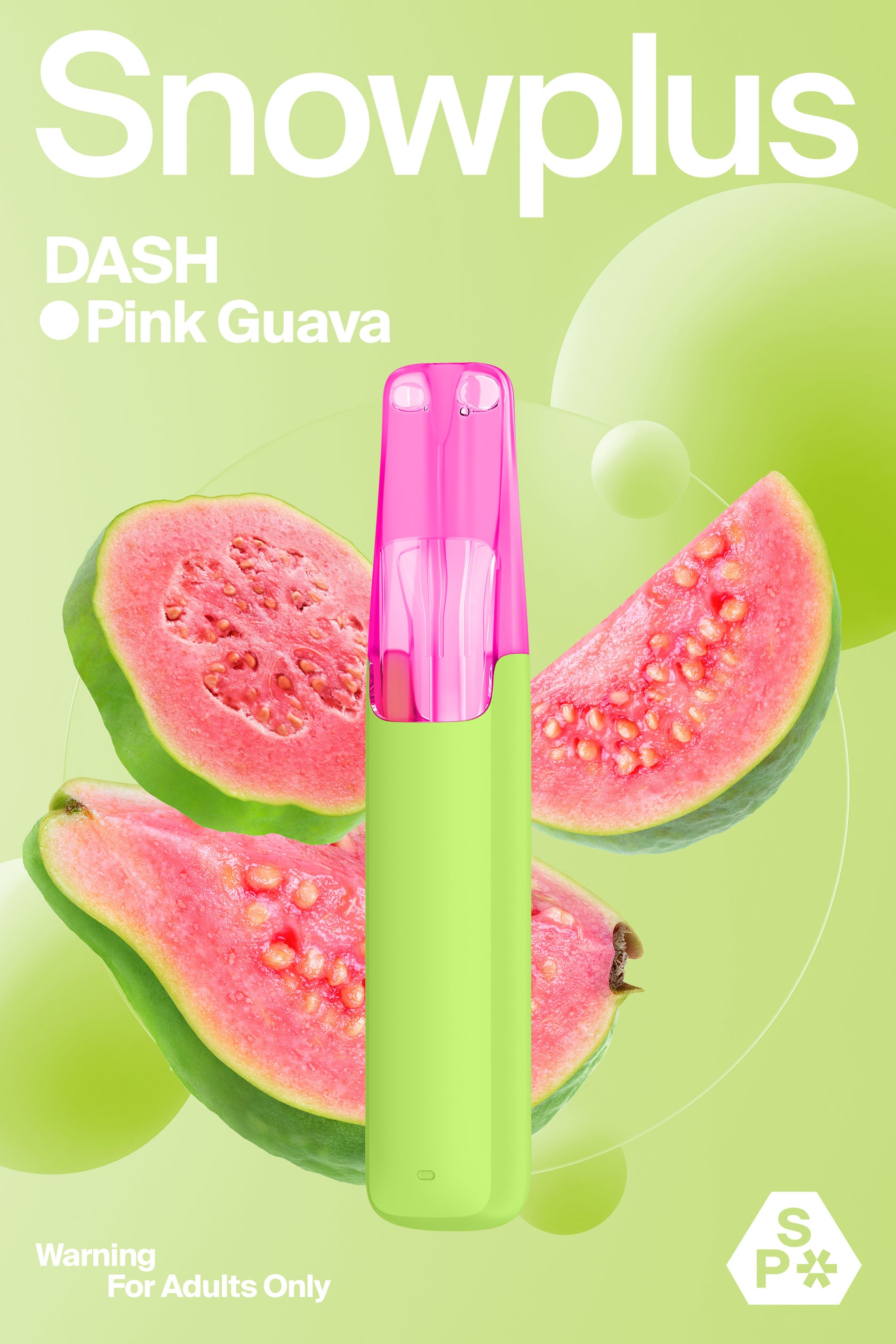 【紅心奢華】Snowplus DASH 鴨嘴獸:4000口冰爽番石榴,指尖上的「熱帶草本」,每一口都是回甘生津的沁涼!