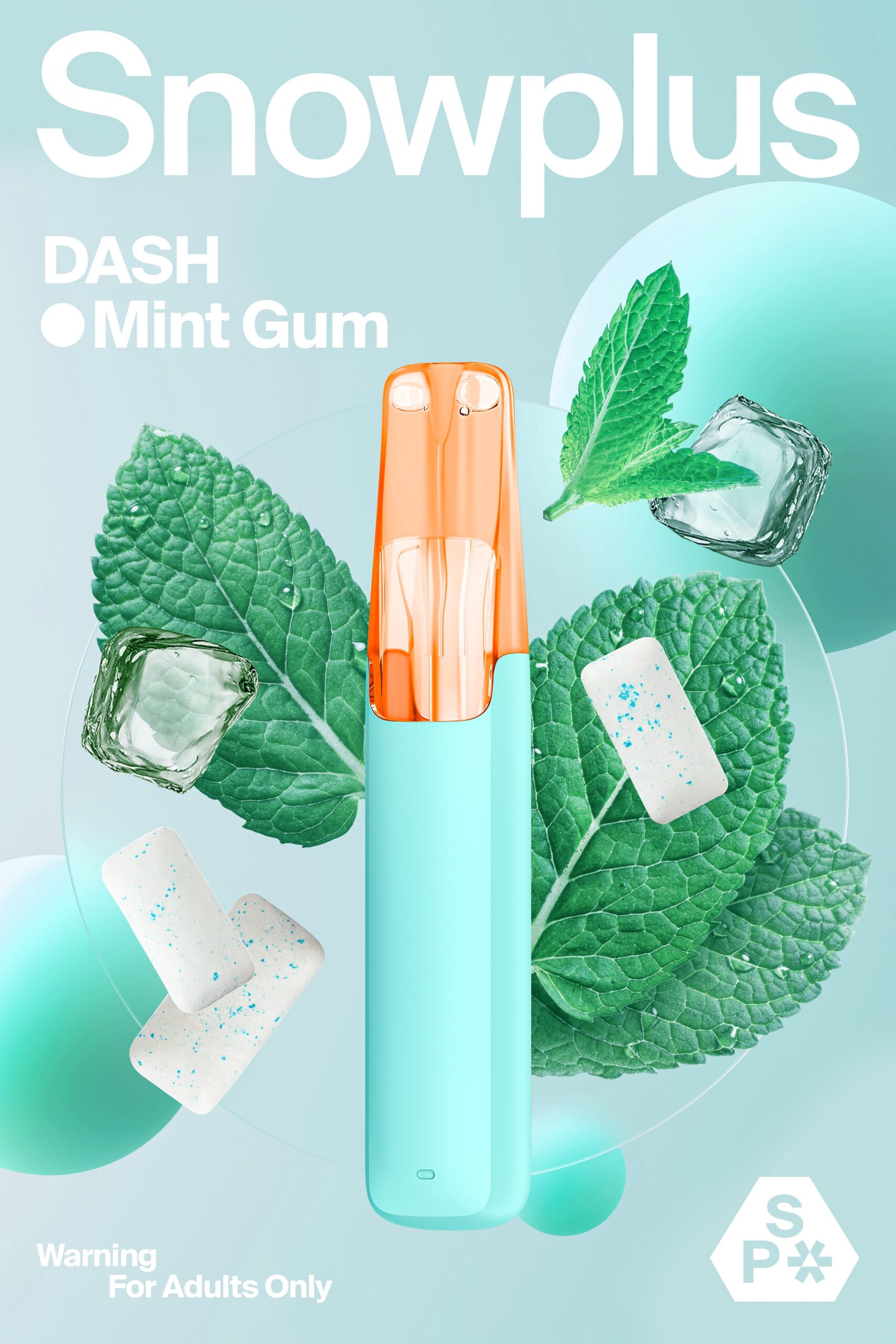 【輕盈防禦】Snowplus DASH 鴨嘴獸:4000口薄荷口香糖,指尖上的「社交禮儀」,每一口都是軟糯清甜的微風!