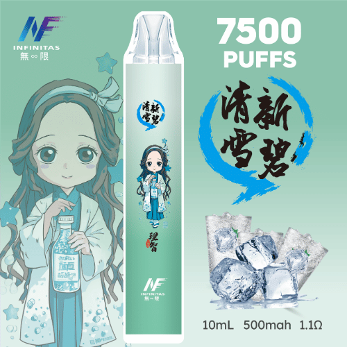 青檸氣泡透心涼!INF無限拋棄式7500口雪碧:高壓碳酸衝擊,還原手搖冰鎮汽水喉韻
